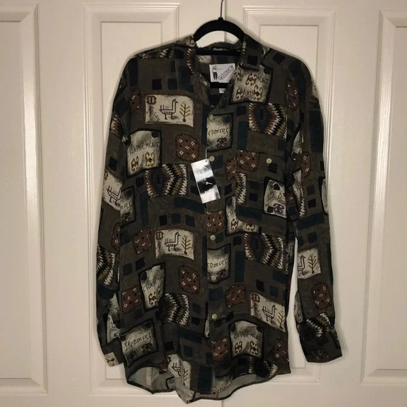 GOOUCH Vintage Men’s Silk Shirt - Picture 1 of 5